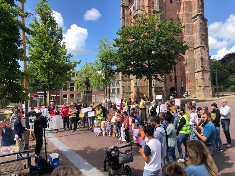AZC demonstraties in Leeuwarden
